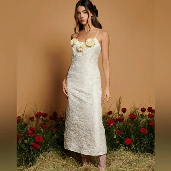 Sister Jane | Dresses | Sister Jane French Rose Jacquard Dress